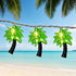 brianvikey Summer 10 Palm Tree String Lights Outdoor, Beach Themed Decoratives String Lights with Palm Tree Patio