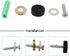 20 PCS Matte Black Screw Covers Caps, Solid Brass Decorative Mirror Screws Fasteners, with Box, 3/5" Diameter