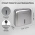 200 9.5" 3.5" JETWELL Multifold Paper Towel Dispenser, Wall Mount Tissue Dispenser with Smart Lock, Sheets ABS Plastic