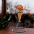 Iron Metal Cone Display Rack for Ice Cream - Single Cone Holder for Cafes and Restaurants