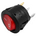 Round Rocker Switch ON-Off SPST, 3 Terminals Red Light, 10A 250VAC, 5 Pack.