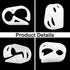 Plastic Tubing Clamps 1/4" - 5/16" Flow Control Hose Clamp, Laboratory Pinch Valve Shut Off - Pack of 5 White