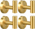 4 Pack Towel Hooks, Wall Mounted Bathroom Coat Hook, SUS304 Stainless Steel Hooks for Bedroom Kitchen Office