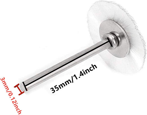 XMHF 20pcs Rotary Brushes, 25mm 1" Dia Nylon Wheel Buffing Polishing Tool