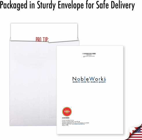 NobleWorks Jumbo Funny 50th Milestone Birthday Greeting Card 8.5 x 11 Inch with Envelope (1 Pack) Large Bday Pro Tip