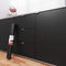 Decotalk Black Contact Paper for Cabinets, Peel and Stick Wallpaper, 17.7"x120" Matte Solid Black Removable Film