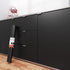 Decotalk Black Contact Paper for Cabinets, Peel and Stick Wallpaper, 17.7"x120" Matte Solid Black Removable Film