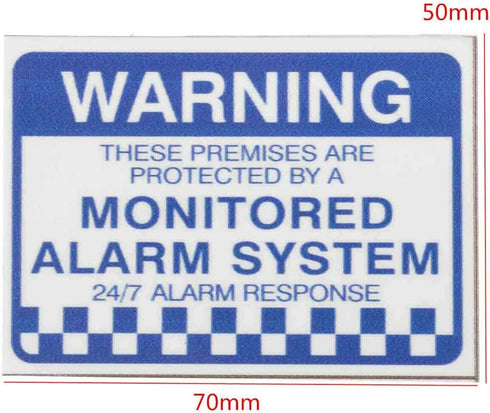 Pilarmuture 8pcs Security Alarm System Sign for Home,Waterproof Warning Security Stickers Monitored Alarm System Self