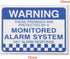 Pilarmuture 8pcs Security Alarm System Sign for Home,Waterproof Warning Security Stickers Monitored Alarm System Self