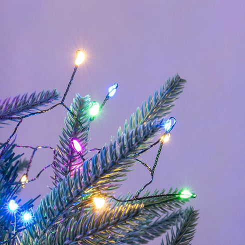 Fairy Lights Plug in, 10FT 100 LEDs Waterproof String Lights, Green Wire Firecracker Lights with Remote 8 Modes for