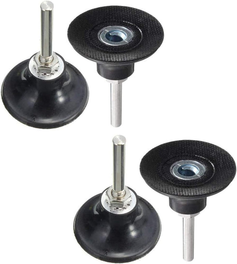 4pcs Roll Lock Disc Pad Holder (2inch Diameter 1/4" Shank), Sanding Polishing