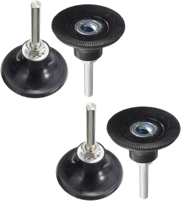 4pcs Roll Lock Disc Pad Holder (2inch Diameter 1/4" Shank), Sanding Polishing