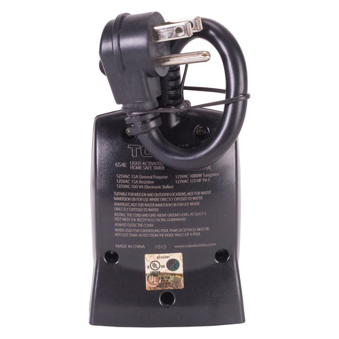 NSi Industries TORK 654E Outdoor Heavy-Duty Photocell Controlled Light Activated, 15-Amp, 2 Outlets