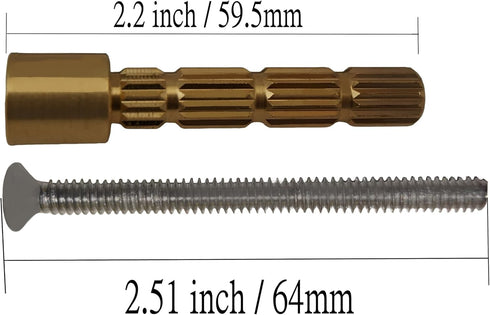 Extension Stem Repair Compatible with Gerber Shower Tub Valve, Brass Trim Kit, 3-inch Length