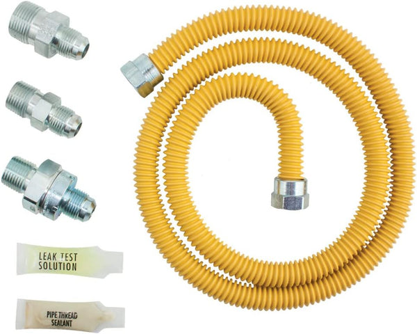 Dormont Safety-Shield SmartSense Gas Appliance Connector, 5/8 Inch Outer Diameter, 48 Inches