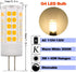 G4 LED Bulbs 110V-130V, 5W Warm White 3000K, Dimmable Bi-Pin Base, Pack of 10 for Under-Cabinet Lighting