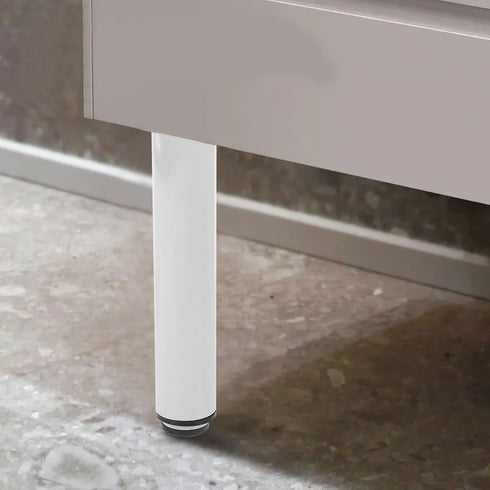 2pcs Hemobllo Adjustable Metal Sofa Legs Furniture Support Feet with Floor Protectors Folding Iron Cabinet Table Legs