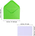 Supla 140 Sets Colorful Mini Envelopes with White Blank Business Cards Note Cards 14 Colors Small Gift Card Tiny Envelopes Pocket Envelopes Bulk 4.5" x 3" Love Notes by Supla