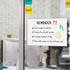 Self-stick Dry Erase Sheets for Wall, 9 x 12 Inch - 5 Pack with 2 Markers, Restickable Whiteboards for Smooth Surfaces