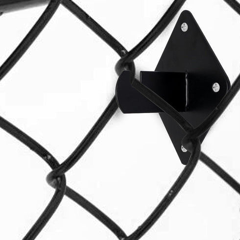 Wall Brackets for Gridwall Panels, Black Mount Brackets with Mounting Hardware (10 Pack)