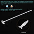 MECCANIXITY PTFE Electric Stirring Rod 300x52mm, Overhead Stirrer Mixer Shaft with Foldable Paddle, 2Pcs