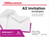 Office Depot Invitation Envelopes, Pack Of 100, White, 4 3/8in. x 5 3/4in., 12033