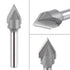 60 1/2 Inch 1/4 Inch SpeTool Carbdie Tip V Groove CNC Engraving Bit Router Bit CNC Woodwork Tools Deg Cutter with Shank