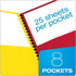 Oxford 8-Pocket Paper Folder, Multicolor, Letter Size, 200-Sheet Capacity, 8-1/2" x 11" (99656)