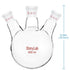 stonylab Glass 500 mL Heavy Wall 3 Neck Round Bottom Flask RBF, 19/22 Center and Side Standard Taper Joint