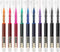WRITECH 10 Pcs Rolling Ball Quick Dry Liquid Rollerball - 0.5 mm Extra Fine Point Multicolor (Multicolor)