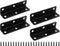 STFRBTH 4PCS 3 Inch L Brackets, Corner Brace for Shelf Support, Black Metal