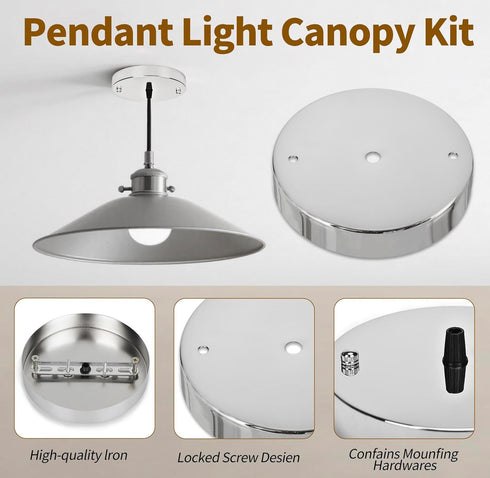 4.7 Inches 4.7 inch) Sangle Sopffy Pendant Light Canopy Kit, Ceiling Lighting Canopy Kit with All Mounting Hardware