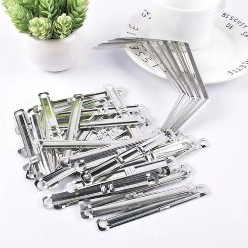 Standard 2-Piece Paper Fasteners, 2 Inch Capacity, 100 Sets/Box, Tin Plated
