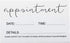 RXBC2011 Appointment Reminder Cards, Pack of 100 for Beauty Makeup Hair Nail Salon and Therapist