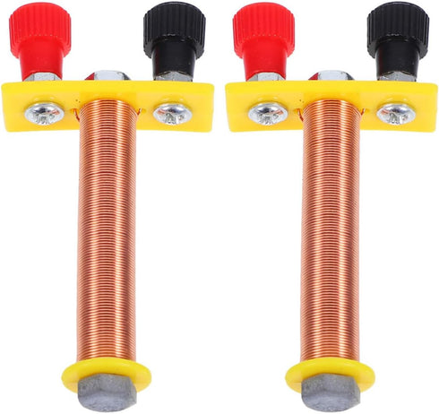 T-Shaped Solenoid Electromagnet Coil 2.55X1.25X0.59In for Physics Experiment Kit Educational Tool for