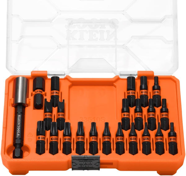 Klein Tools 33510S Security Bit Set, 23-Piece, MODbox Compatible, Slim ProFlex Impact,