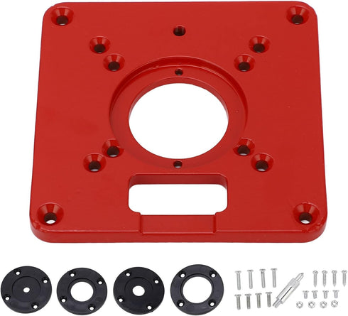 Router Table Insert Plate, Aluminum Alloy Router Plate Wood Tool, Universal Design