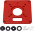 Router Table Insert Plate, Aluminum Alloy Router Plate Wood Tool, Universal Design