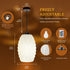 9-Inch Dimmable Chandelier001 YEHUARIS Pendant Light with Remote Control, Modern Drum Light Fixture, RGB Color Changing