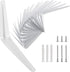 KEILEOHO 24 Pack 10 x 12 Inches Shelf Brackets, Heavy Duty Metal
