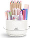 Desk Organizer, Minimalist Modern Design Pen Holder for Desk 360°Rotating Office Accessories with 5 Compartments