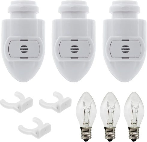 Creative Hobbies White Auto On Sensor Plug in Night Light Module Includes