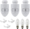 Creative Hobbies White Auto On Sensor Plug in Night Light Module Includes