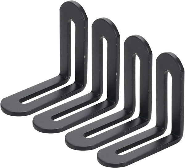 Xiaoyztan 4 Pcs Stainless Steel Slotted Corner Braces Reinforced L-Shape Corner Brackets