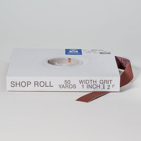 Mercer Industries Shop Roll, 1" x 50 yards, 120 Grit