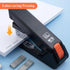 M&G Effortless Desktop Stapler 50 Sheet Capacity, One Finger Stapling, Includes 1000 Staples and Staple Remover, Portable Space Saving Stapler for Office School Home (Black)