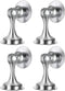 WINONLY 4 Pack Magnetic Door Stopper - Stainless Steel, No Drilling, Stronger Mount for Wide Doors