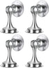WINONLY 4 Pack Magnetic Door Stopper - Stainless Steel, No Drilling, Stronger Mount for Wide Doors