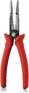 NEIKO 02038A 6-in-1 Wire Service Tool, 8-1/2" Length Gripper, Crimper, Stripper, Cutter, Extractor, Electrician Pliers