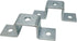 10 Pack - 5 Hole, U Shaped Connector Bracket for 1-5/8" Strut Channel - Heavy Duty, Electro-Galvanized